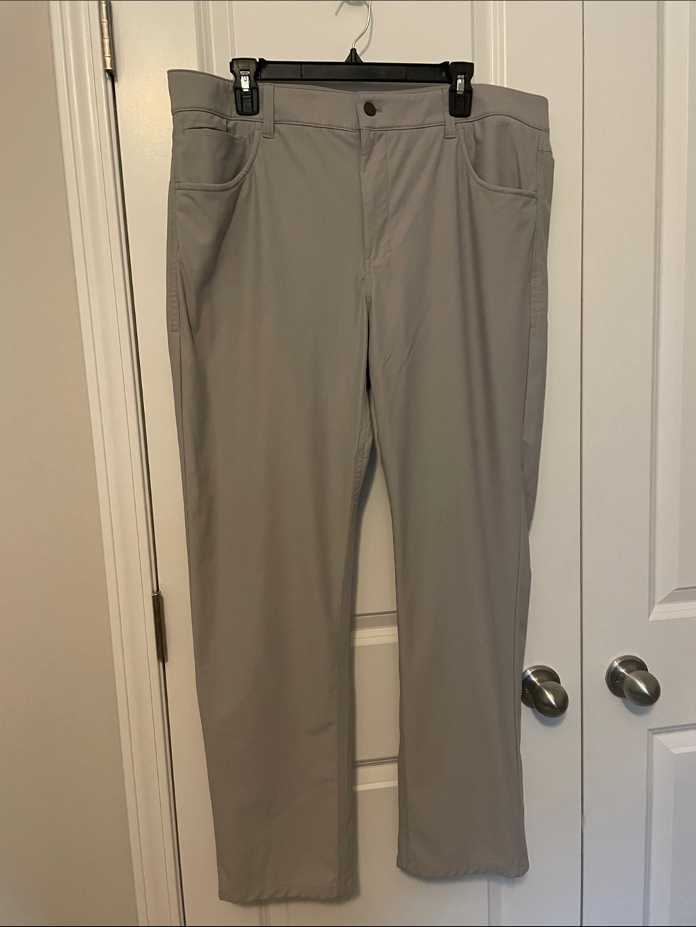 johnnie-O Light Gray Straight-Fit Chino Pants